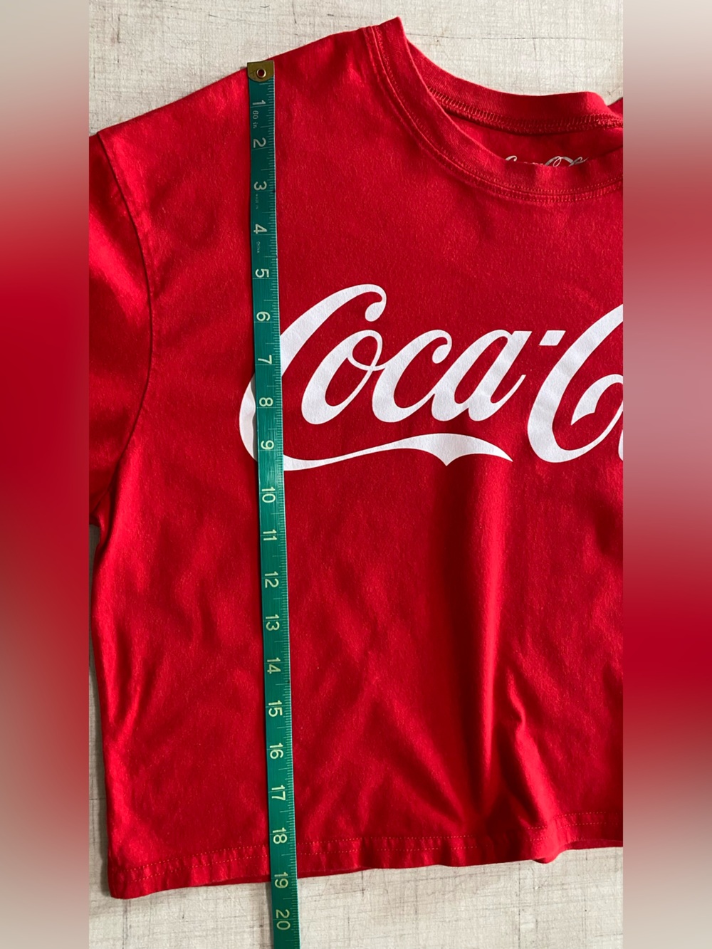 Coca-Cola Red Long Sleeve Logo Tee with White Script - Picture 7 of 8